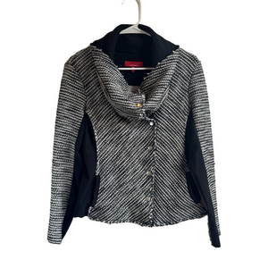 RED by SAKS FIFTH AVE Tweed Moto Blazer